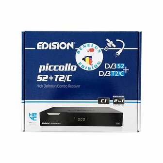 Edision Piccollo Satreceiver BNL Combo S2+T2/C SC/CI USB PVR, M7
