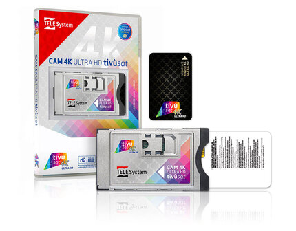 CAM Tiv&ugrave;sat 4K Ultra HD inclusief BLACK Smartcard