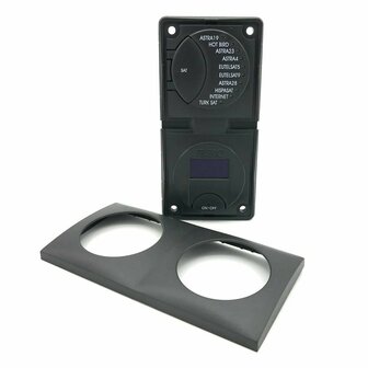 Teleco Bedieningspaneel Telesat S2 verticaal. 10 satellietposities