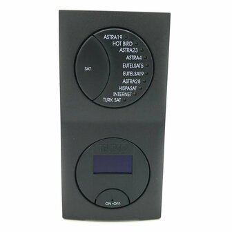 Teleco Bedieningspaneel Telesat S2 verticaal. 10 satellietposities