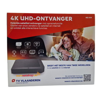 TV Vlaanderen MZ 104 - 4K UHD ontvanger met ingebouwde TV Vlaanderen smartcard