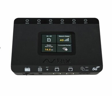 Avtex AMR104X complete kit 4G router R104X + ant. LG55AN GRIJS