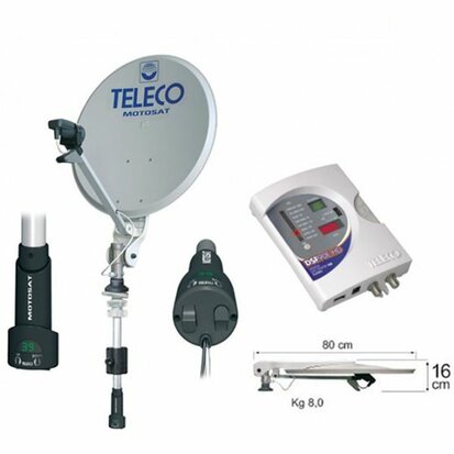 Teleco Motosat Digimatic SM 65cm + DSF90E HD BX, Short Mast