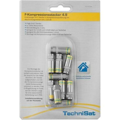 TechniSat Digital Compression F-Connector (10 stuks verpakking)
