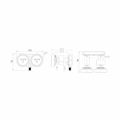 Inverto IDLM-SIM410-MNOO6-8PX Monoblock Single LNB 6gr. A/H