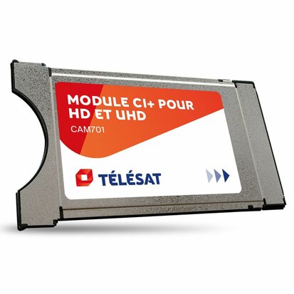 M7 TELESAT CAM-701 CI+ Module Viac.Orca + Smartcard Telesat