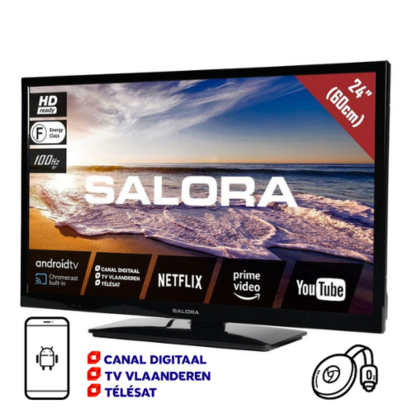 Salora 24" LED TV 9109CTS2ANDROID DVB-S2/C/T2 12/230V 2022