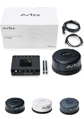 Avtex R104X complete kit 4G router R104X + ant. LG55AN - kleur black