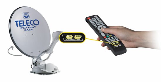 Teleco TEK 22E TV,DVB-S2/T2,9-32V,M7 Fscan + 12V zonder voet
