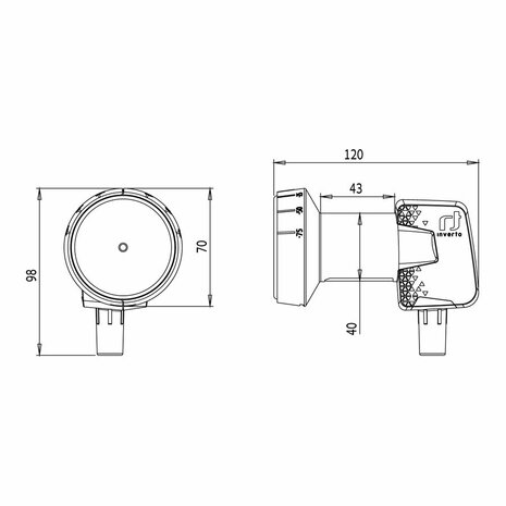 Inverto IDLH-SNL410-HMPRO-OPN Home Pro Single 40mm PLL LNB