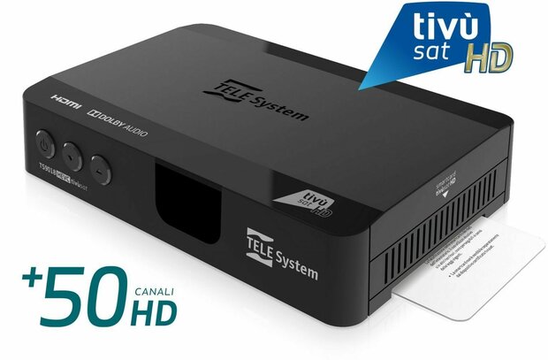 TS9018 HD + incl. tivusat-smartcard