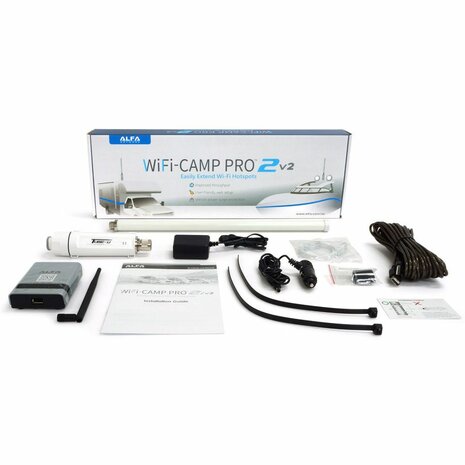 Alfa Network WiFi-Camp Pro2v2 Set Tube UNA Antenne + R36A