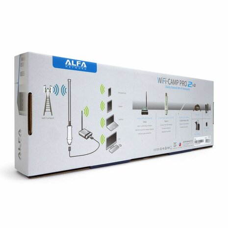 Alfa Network WiFi-Camp Pro2v2 Set Tube UNA Antenne + R36A