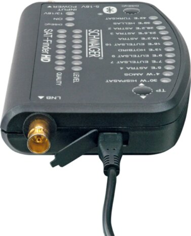 Schwaiger SF9003BT Digitale Sat Finder HD met Bluetooth&reg; en eigen App