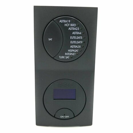 Teleco Bedieningspaneel Telesat S2 verticaal. 10 satellietposities