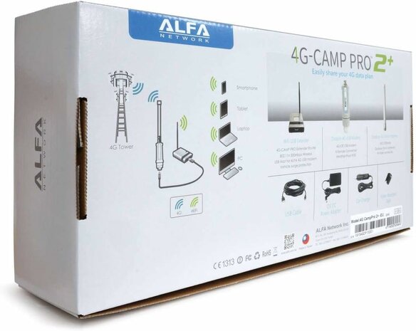 Alfa Network 4G Camp Pro2+ EU SET met Tube-U4G v2