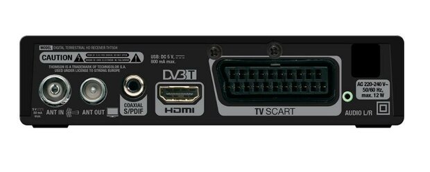 Thomson THT504+ DVB-T HD USB PVR, display