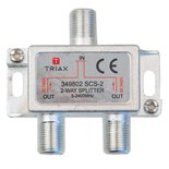 Triax SCS 2 Splitter 2-Voudig, SAT 2.4GHz, DC Pass