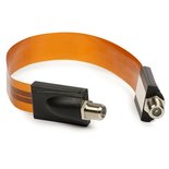 Venstercoax bruin 30 cm super flat