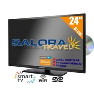 Salora 24" LED TV 9109CTS2 DVD WiFi CI S2/C/T2 12/230V SMART