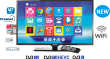 Teleco TEK 24DS DLED TV24" SMART,DVB-S2/T2,DVD,9-32V,HEVC,M7
